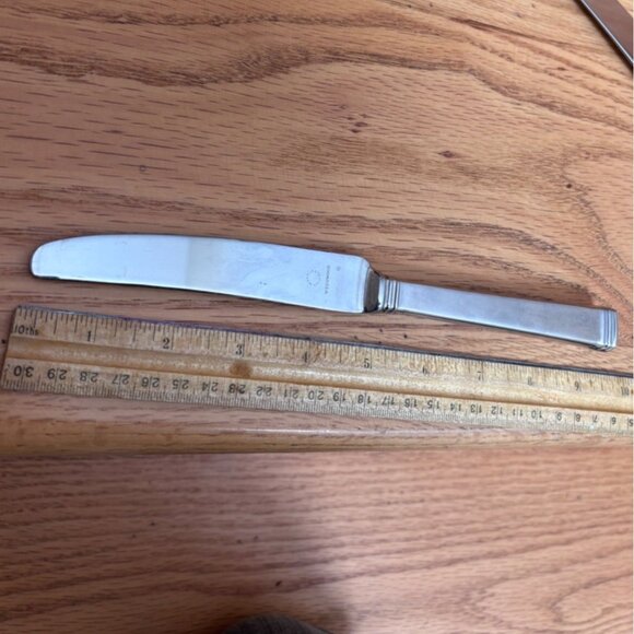 Wedgwood Martha Stewart Stainless Steel Table Knives Set Of 5 Flatware Recital - Picture 5 of 5